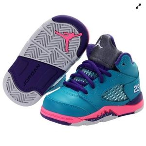 Air Jordan 5 Retro Toddler Sneakers Tropical Teal